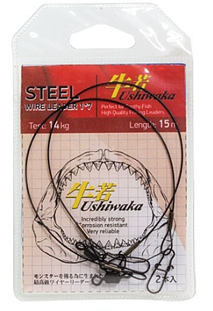 Поводочный материал Ushiwaka Steel Single Wire, 32кг 5м