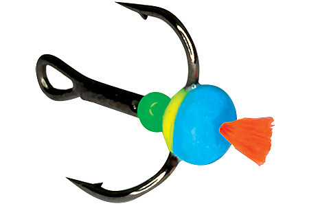 Тройник-капля ECOPRO с красн. хвост. тип FBL № 4 фосф. (1шт)