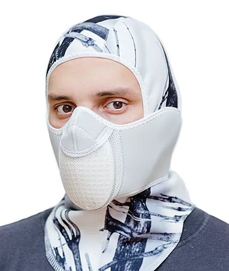 Тепловая маска Балаклава 3 в 1 САЙВЕР (зимний камуфляж)