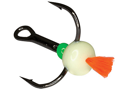 Тройник-капля ECOPRO с красн. хвост. тип F № 8 (10шт) фосф.