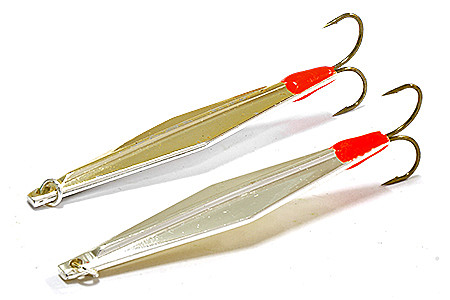 Блесна вертикальная ECOPRO Joker,  55мм, 6г, S/G, Двойник