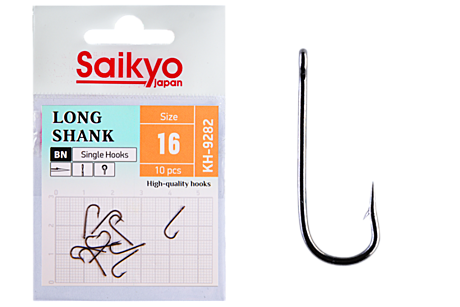 Крючки Saikyo KH-9282 BN LONG SHANK №6 (10 шт.)