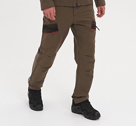 Брюки летние Матрица ткань Nylon Cotton цвет Хаки (CN001) (Размер: 52-54, Рост: 182-188)