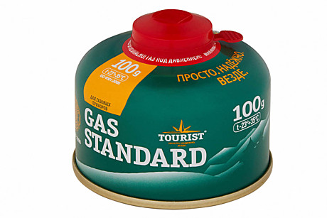 Баллон газовый STANDARD резьбовой для портативных приборов (TBR-100) TOURIST