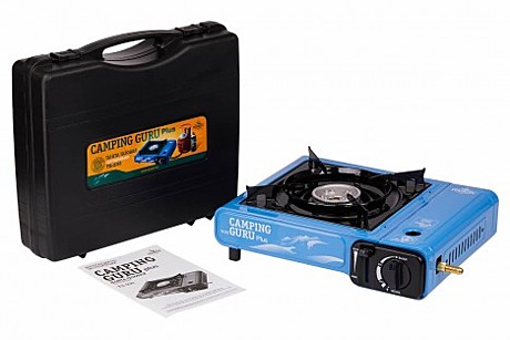 Плита газовая портативная CAMPING GURU PLUS (TS-233) с переходником