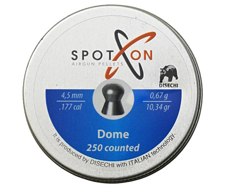 Пуля пневм. SPOTON Dome 4,5 мм, 0,67 гр. (250 шт)