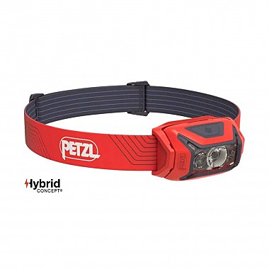 Фонарь налобный Petzl Actik 450лм, красный	