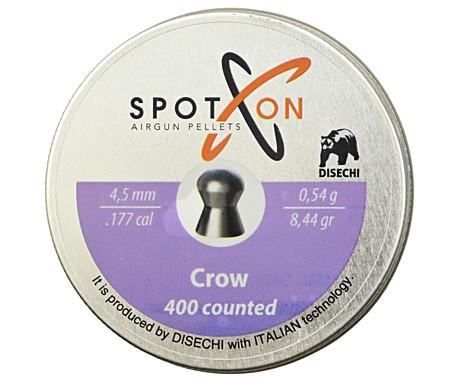 Пуля пневм. SPOTON Crow 4,5 мм, 0,54 гр. (400 шт)