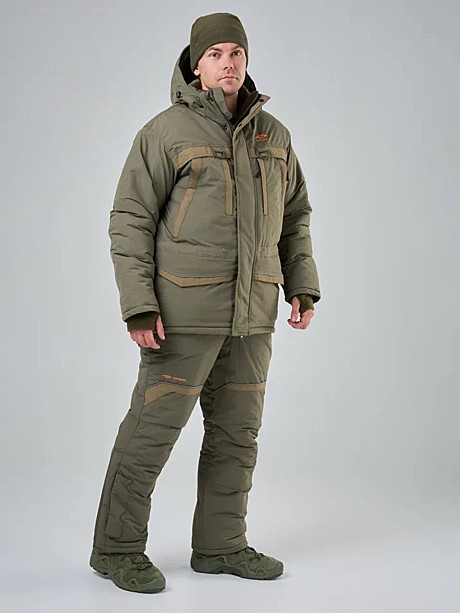 Костюм зимний Рыболов 2 (Таслан/Хаки) (-45)