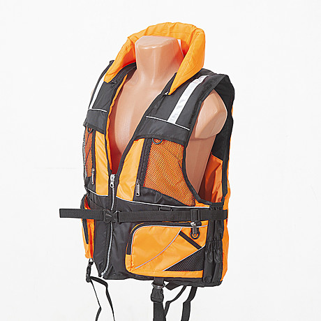 Жилет спасательный Ковчег Премиум (оранжевый-чёрный)