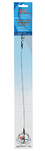Поводок Ushiwaka Titanium Single Jerk №1 UTSJ113030, 1х1, 30кг/30см, 2шт