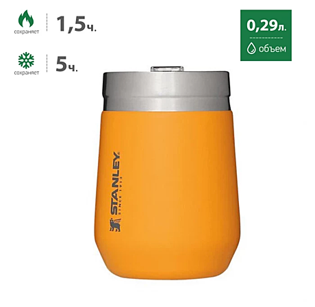Термостакан STANLEY GO EVERYDAY WINE TUMBLER 0,29L желтый