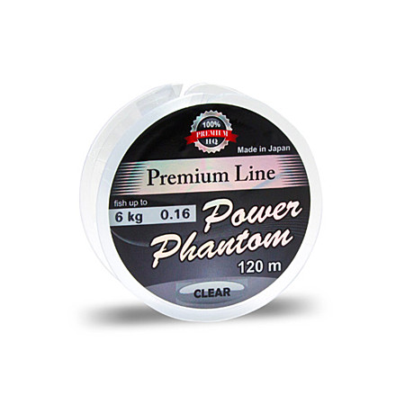 Леска Power Phantom Premium Line CLEAR 120m 0,27mm