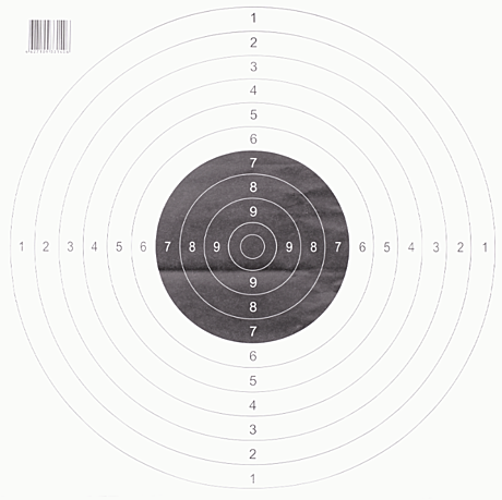 Мишень Remington №4 спортивная 500х500 черная