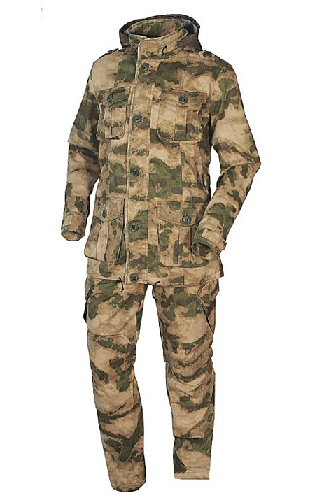 Костюм муж. м. 1223/1224 (КМФ хаки, 100, 182/188, Твил) ткань Защита