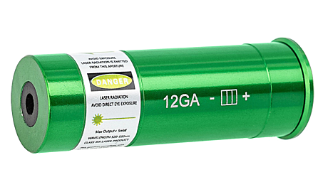 Лазерный патрон ShotTime ColdShot 12х60, кнопка вкл/выкл, алюминий, лазер зелёный 532нм 