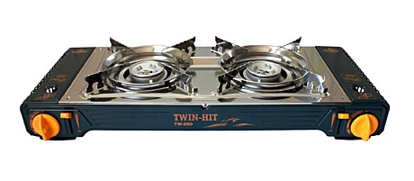 Плита газовая портативная TWIN-HIT (TW-850)-двухкомфорочная
